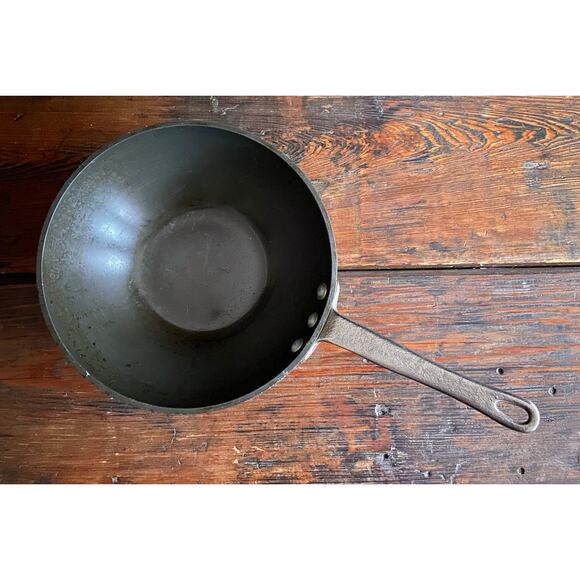 Vintage CALPHALON Commercial Aluminum Cookware 8 1/2" Mini Wok - Picture 1 of 11